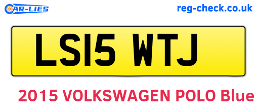 LS15WTJ are the vehicle registration plates.