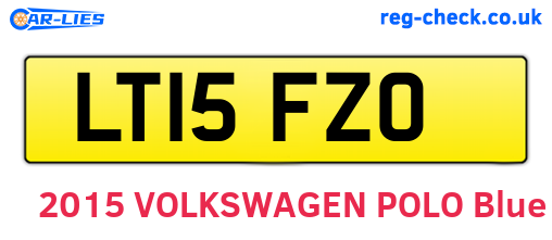 LT15FZO are the vehicle registration plates.