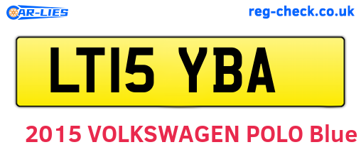 LT15YBA are the vehicle registration plates.