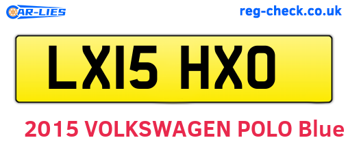 LX15HXO are the vehicle registration plates.