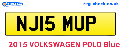 NJ15MUP are the vehicle registration plates.