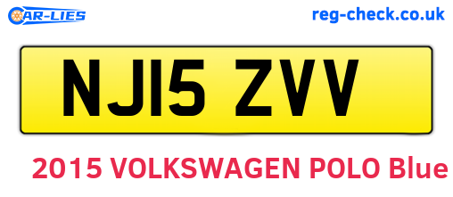 NJ15ZVV are the vehicle registration plates.