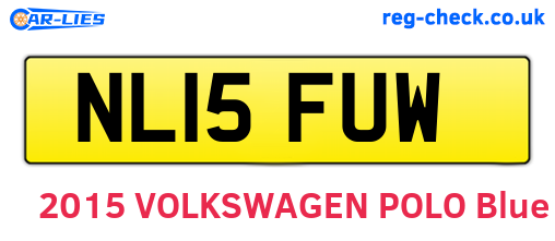 NL15FUW are the vehicle registration plates.