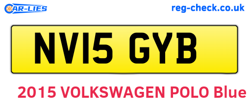 NV15GYB are the vehicle registration plates.