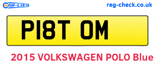 P18TOM are the vehicle registration plates.