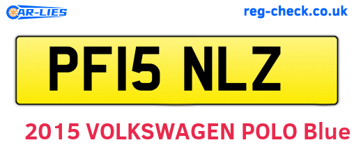 PF15NLZ are the vehicle registration plates.