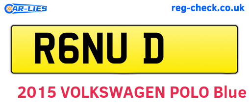 R6NUD are the vehicle registration plates.