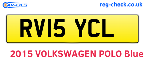 RV15YCL are the vehicle registration plates.