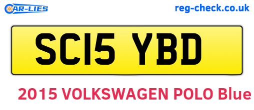 SC15YBD are the vehicle registration plates.