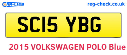 SC15YBG are the vehicle registration plates.