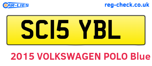 SC15YBL are the vehicle registration plates.