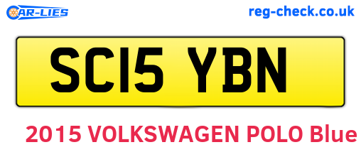 SC15YBN are the vehicle registration plates.