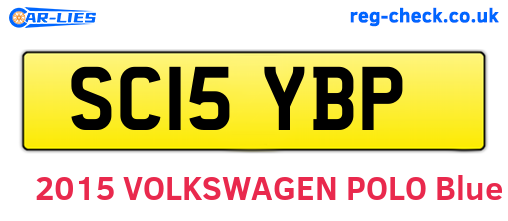 SC15YBP are the vehicle registration plates.