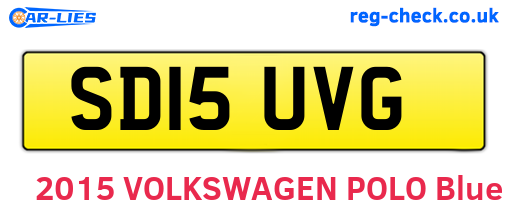 SD15UVG are the vehicle registration plates.