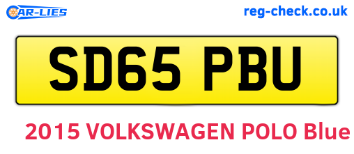 SD65PBU are the vehicle registration plates.