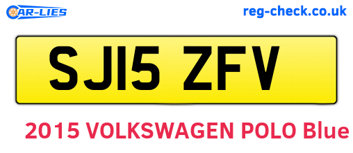 SJ15ZFV are the vehicle registration plates.