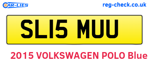 SL15MUU are the vehicle registration plates.