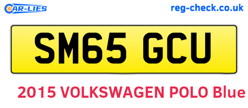 SM65GCU are the vehicle registration plates.