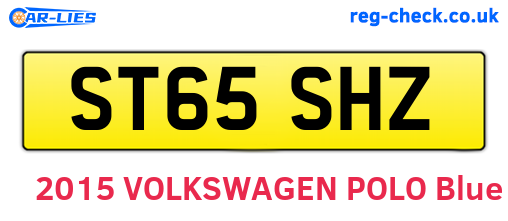 ST65SHZ are the vehicle registration plates.