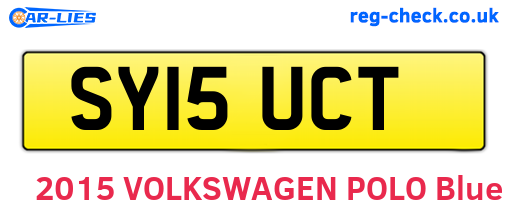SY15UCT are the vehicle registration plates.