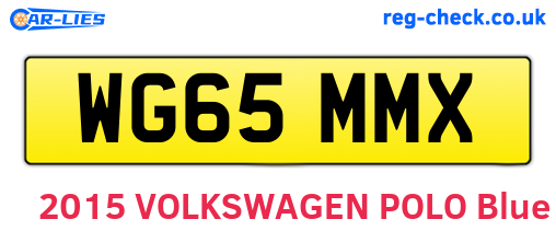 WG65MMX are the vehicle registration plates.