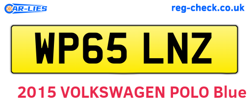 WP65LNZ are the vehicle registration plates.