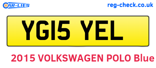 YG15YEL are the vehicle registration plates.