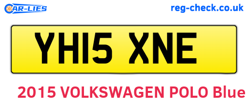 YH15XNE are the vehicle registration plates.