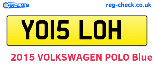YO15LOH are the vehicle registration plates.