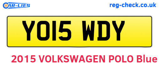 YO15WDY are the vehicle registration plates.
