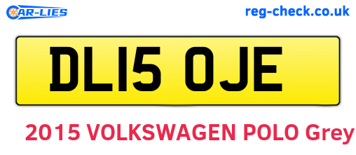 DL15OJE are the vehicle registration plates.