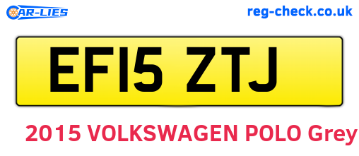 EF15ZTJ are the vehicle registration plates.