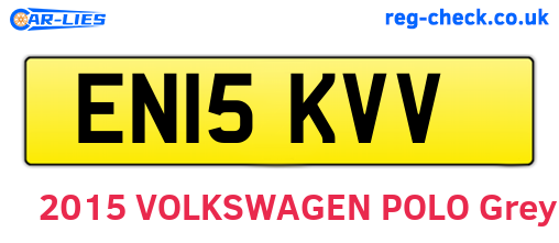 EN15KVV are the vehicle registration plates.