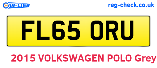 FL65ORU are the vehicle registration plates.