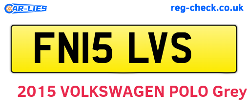 FN15LVS are the vehicle registration plates.