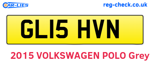 GL15HVN are the vehicle registration plates.
