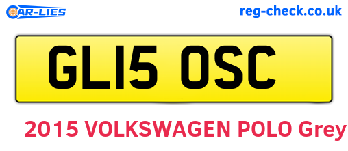 GL15OSC are the vehicle registration plates.