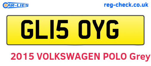 GL15OYG are the vehicle registration plates.