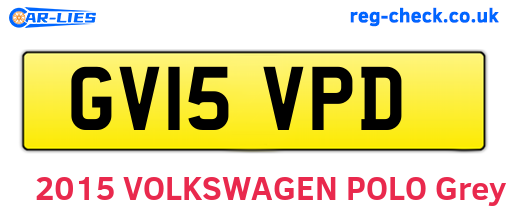 GV15VPD are the vehicle registration plates.
