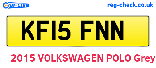 KF15FNN are the vehicle registration plates.
