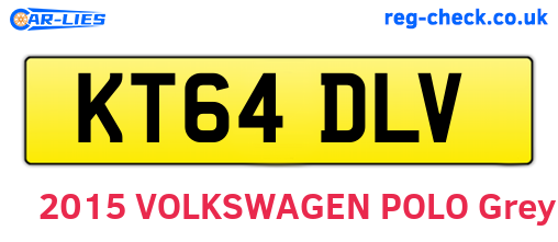 KT64DLV are the vehicle registration plates.