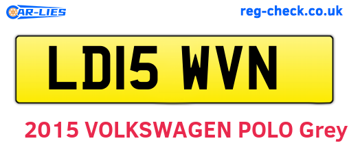 LD15WVN are the vehicle registration plates.