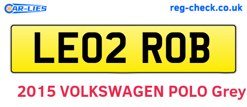 LE02ROB are the vehicle registration plates.