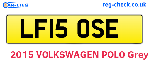 LF15OSE are the vehicle registration plates.