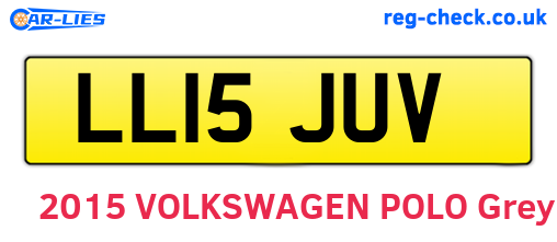 LL15JUV are the vehicle registration plates.