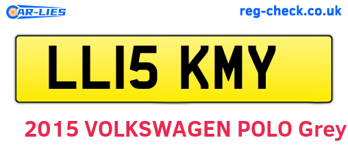 LL15KMY are the vehicle registration plates.