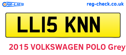 LL15KNN are the vehicle registration plates.