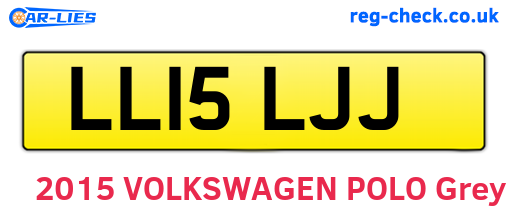 LL15LJJ are the vehicle registration plates.