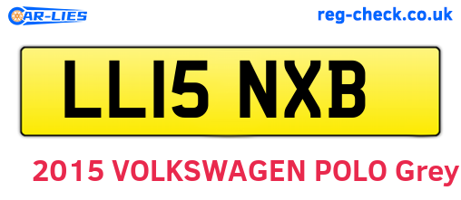 LL15NXB are the vehicle registration plates.