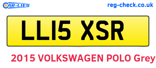 LL15XSR are the vehicle registration plates.